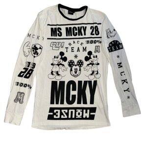 Disney Mickey Mouse Long Sleeved Crewneck Top